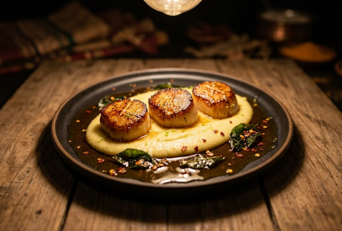 EIGHT MINUTES. SIX SCALLOPS.