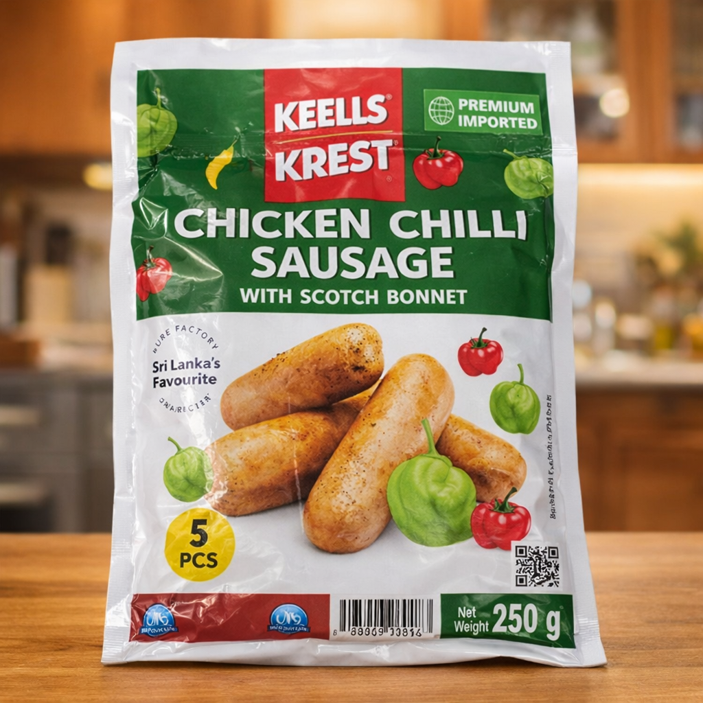 Keells Krest Chicken Chilli Sausage with Scotch Bonnet - (250g | 5 pcs)