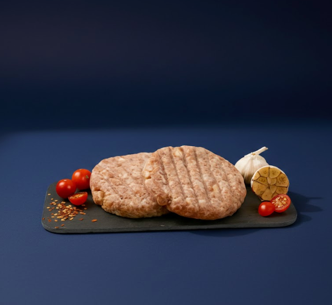 Pork Bacon Cheese Patty - 125 g x 2 pcs