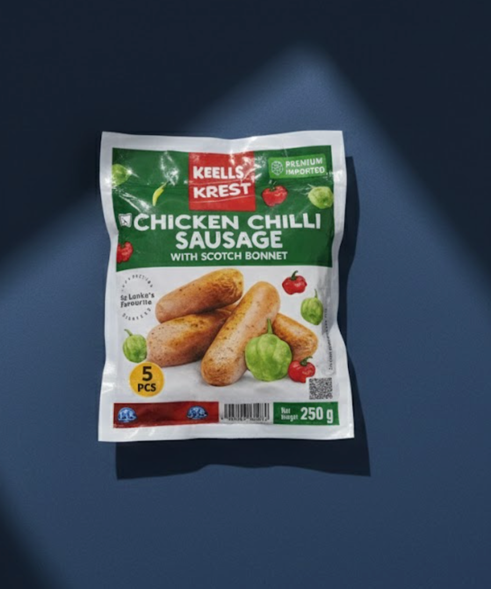 Keells Krest Chicken Chilli Sausage with Scotch Bonnet - (250g | 5 pcs)